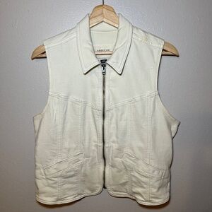 American Eagle Jean Vest Zip up
